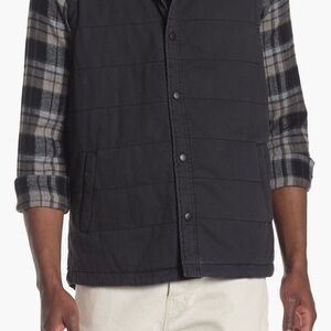 Men's Quilted Vintage Twill Vest Sz Medium